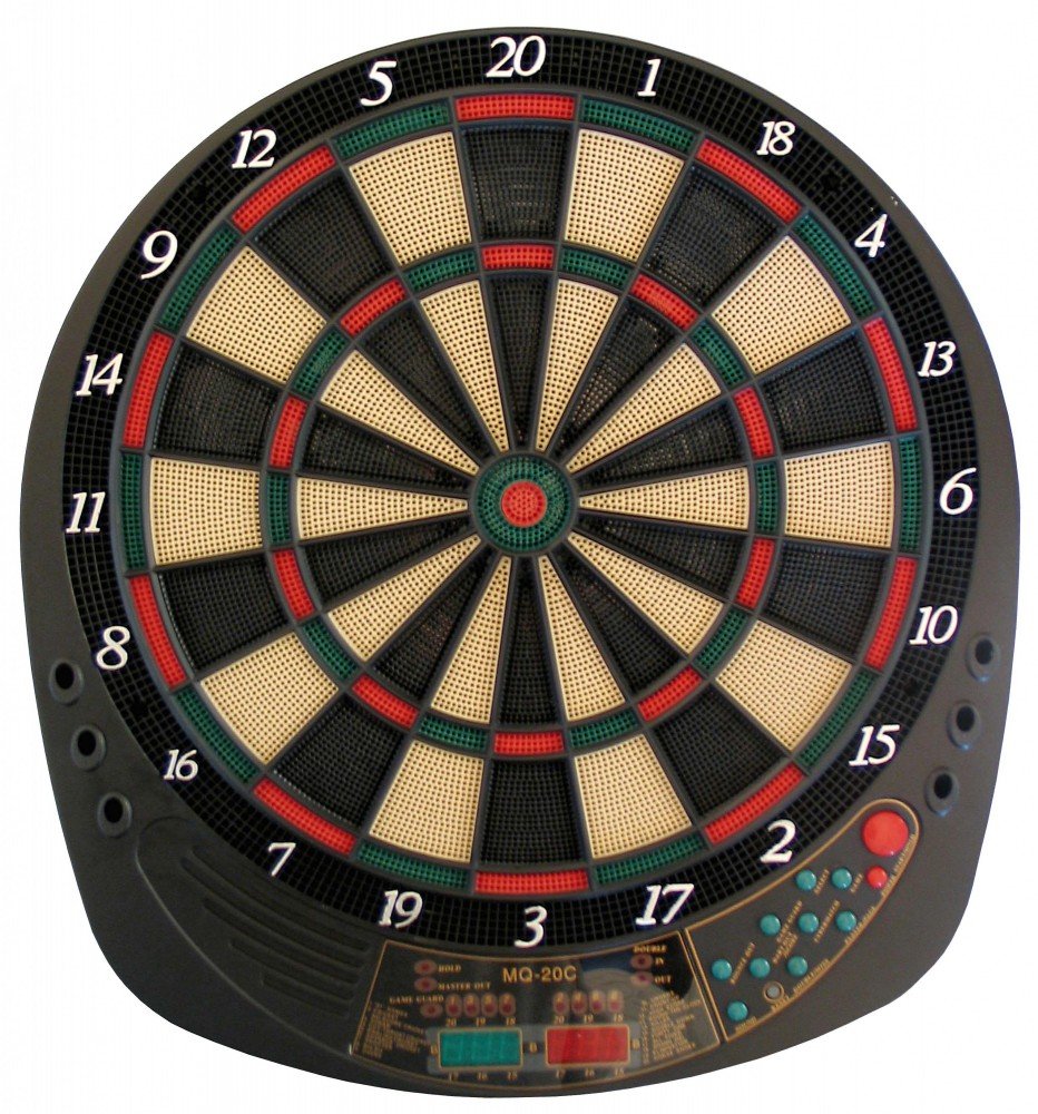 Best Sporting Dartscheibe elektronisch Exeter I elektronische Dartscheibe mit LED-Anzeigen I E-Darts