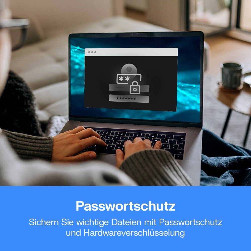 WD My Passport externe Festplatte 5 TB (mobiler Speicher, schlankes Design, herunterladbare Software