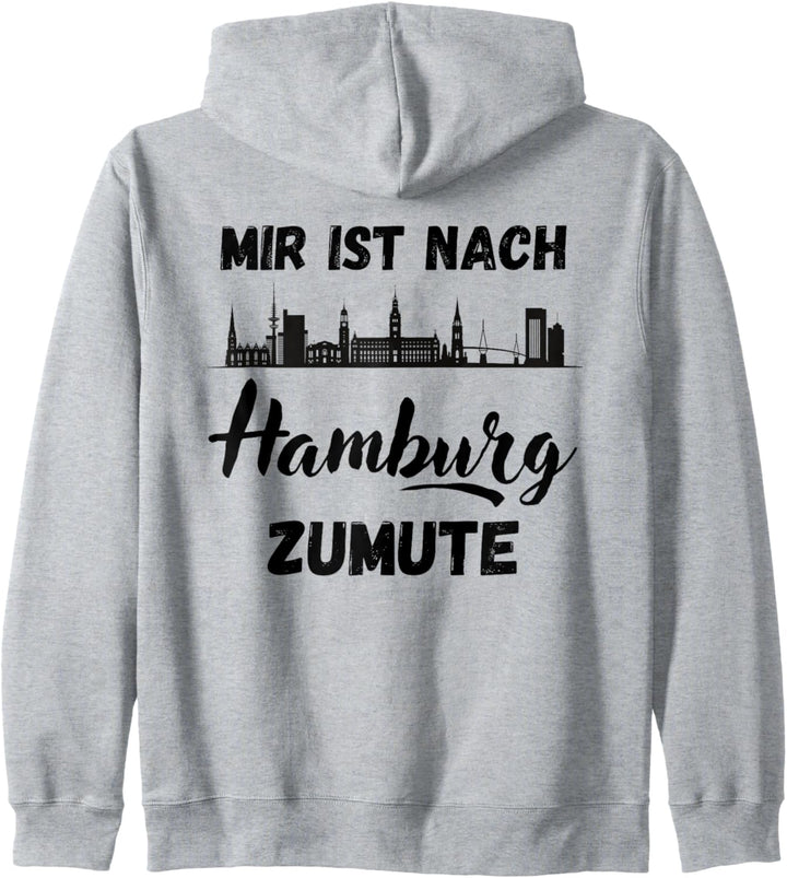 Mir ist nach HAMBURG zumute, Skyline Hamburg Hamburger Kapuzenjacke