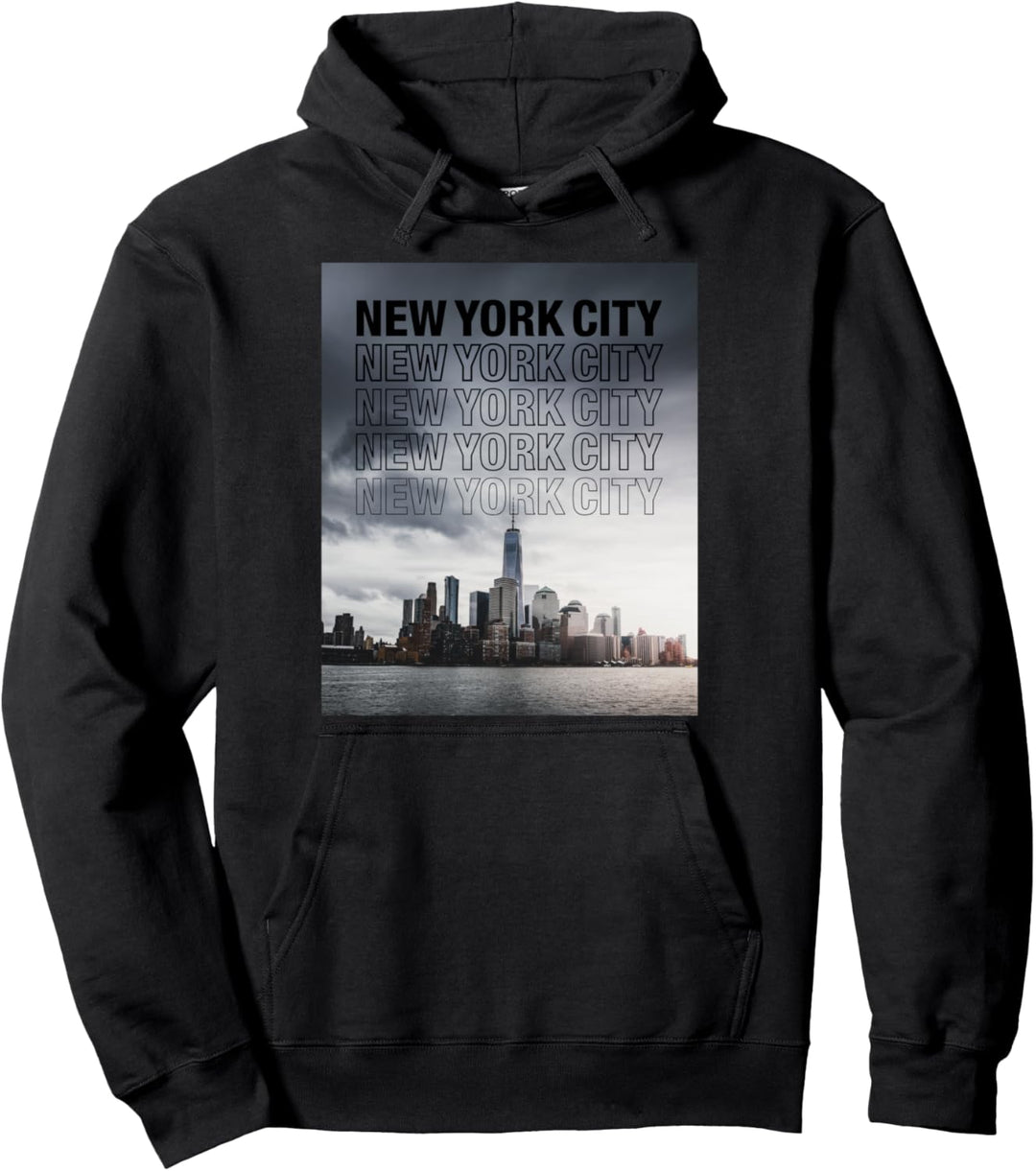 Coole Urban New York City Tee Shirts, New York City Skyline Pullover Hoodie
