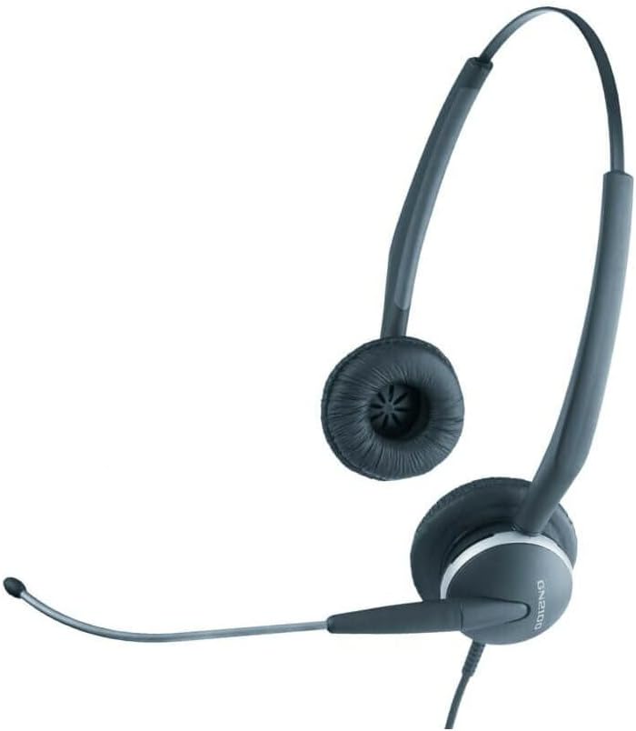 Jabra GN2100 Binaural mit Überkopfbügel (FlexBoom, E-STD, NC), Schwarz