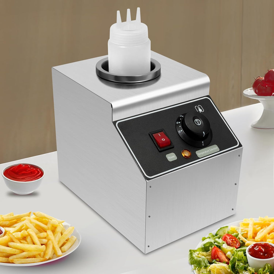 Sossenwärmer Saucenwärmer 650ML Saucenspender Saucen für Käse Schokolade elektrische Wärmespeicherma