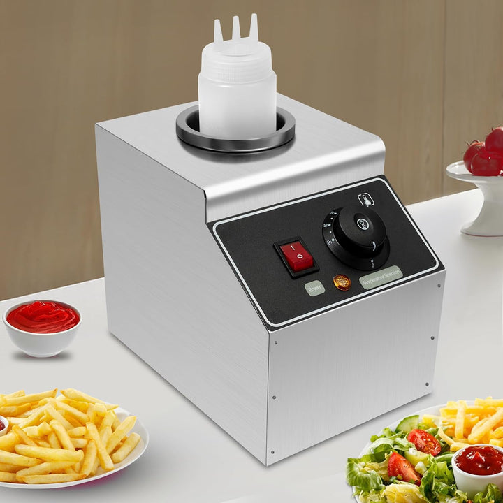 Sossenwärmer Saucenwärmer 650ML Saucenspender Saucen für Käse Schokolade elektrische Wärmespeicherma