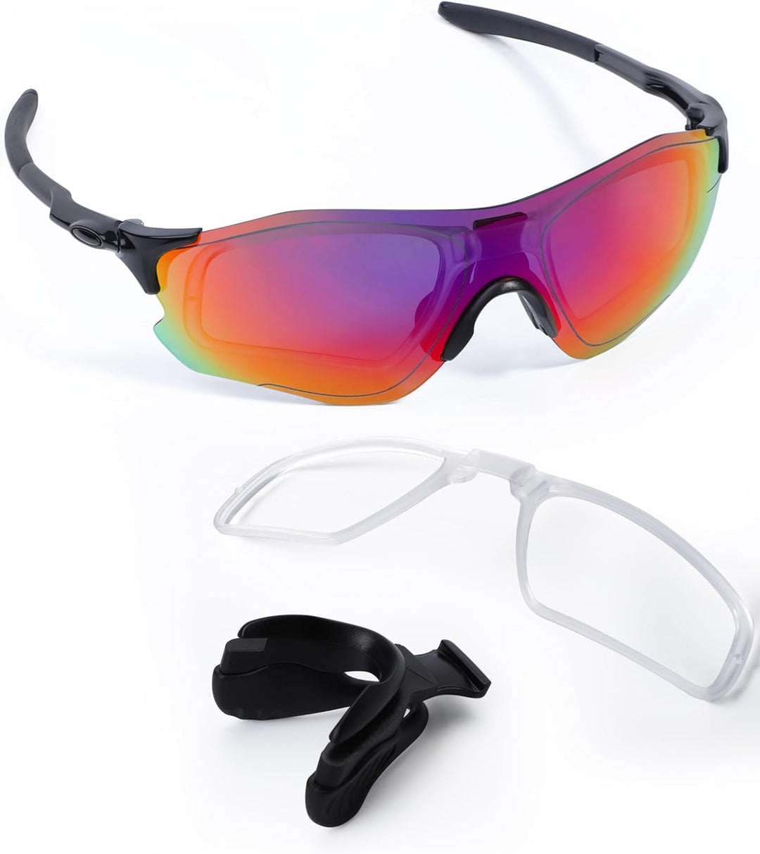 Saucer Insert Clip-On | Rx Optischer Einsatz für Oakley EV Zero Series Sonnenbrille - Transparent, f