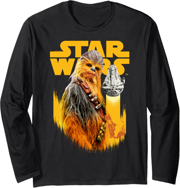 Star Wars Han Solo Movie Chewie Grungy Intro Langarmshirt