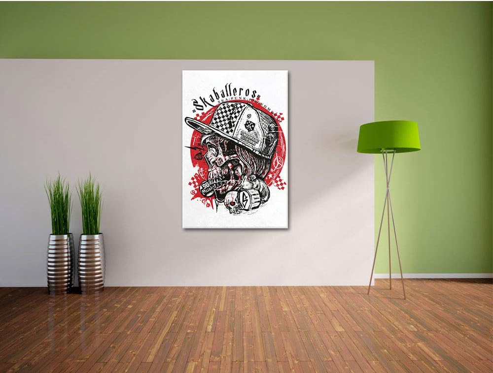Skabarellos white Leinwandbild Bild auf Leinwand, XXL riesige Bilder fertig gerahmt mit Keilrahmen,