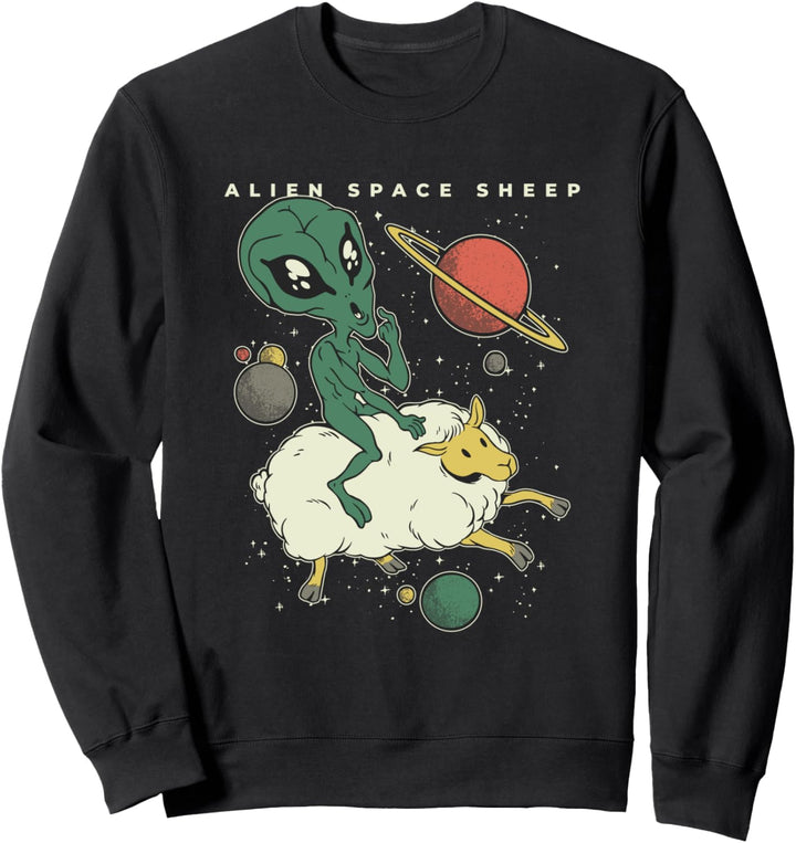 Alien Space Sheep - Lustiger Wortspiel-Witz Sweatshirt