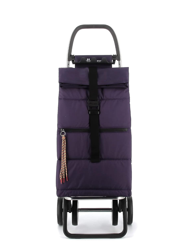 Klappbarer Einkaufstrolley Rolser Big Polar 4 Räder - Violett 4 Räder Zusammenklappbar Violett, 4 Rä