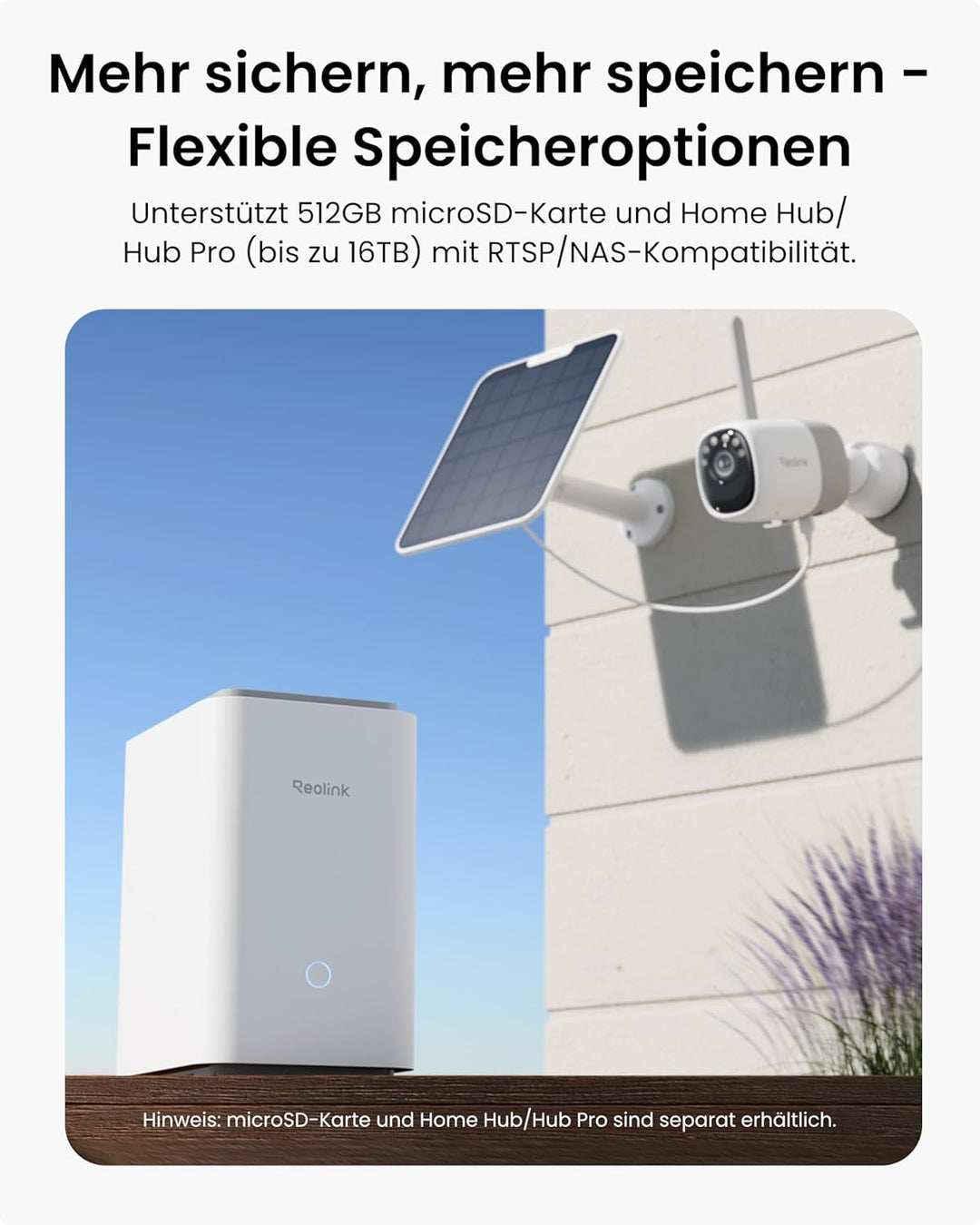Reolink Altas, 2K 4MP Überwachungskamera Aussen Solar mit 20000mAh Akku, 10s Voraufzeichnung, ColorX