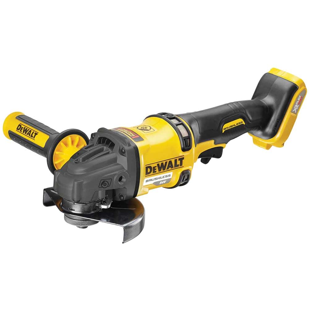 Dewalt DCG418N-XJ 54 V XR FLEXVOLT High Power 125 mm Winkelschleifer – blosse Einheit, Yellow