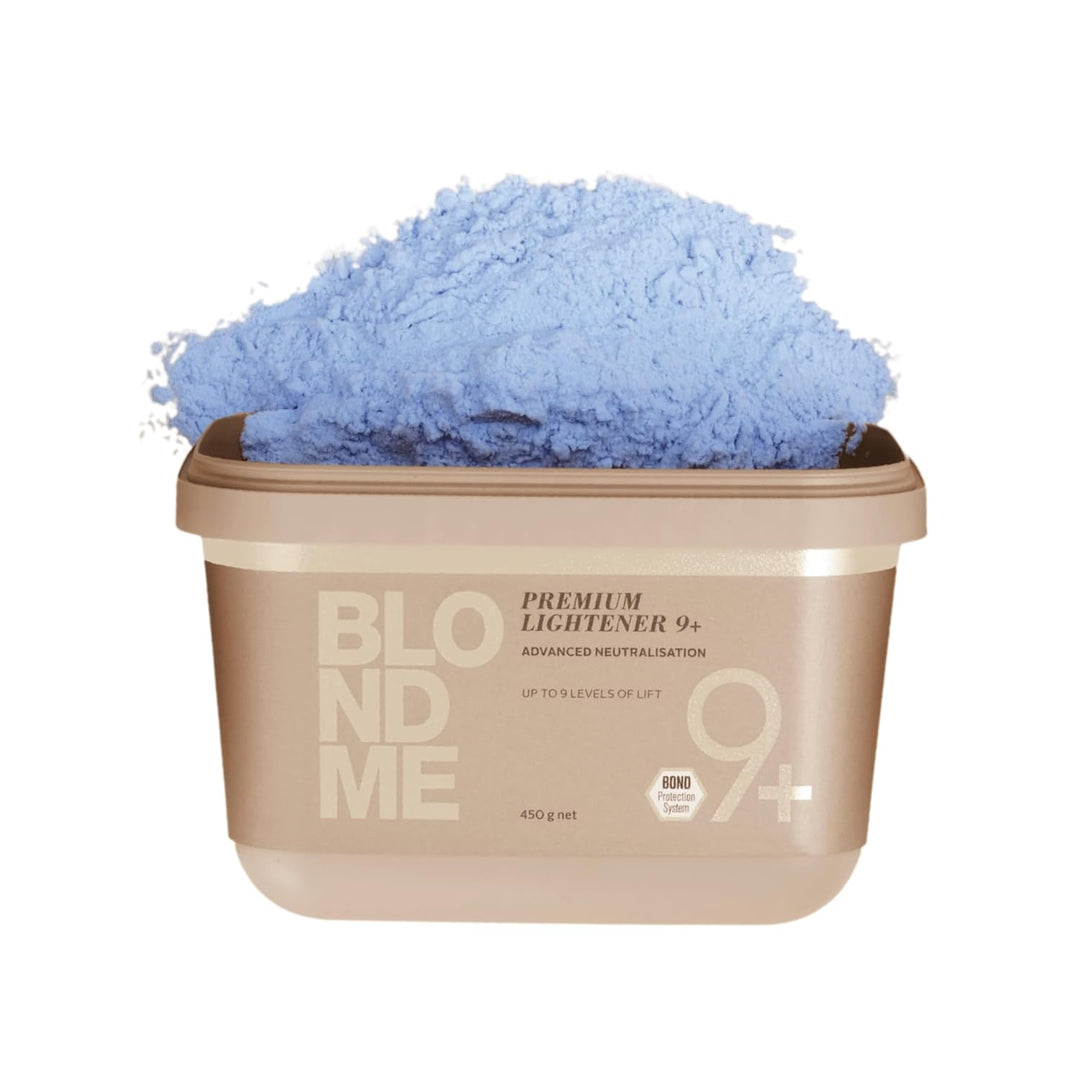 Schwarzkopf Professional BlondMe Premium Aufheller 9+, 1er Pack (1 x 450 g) blau 450 g (1er Pack), b