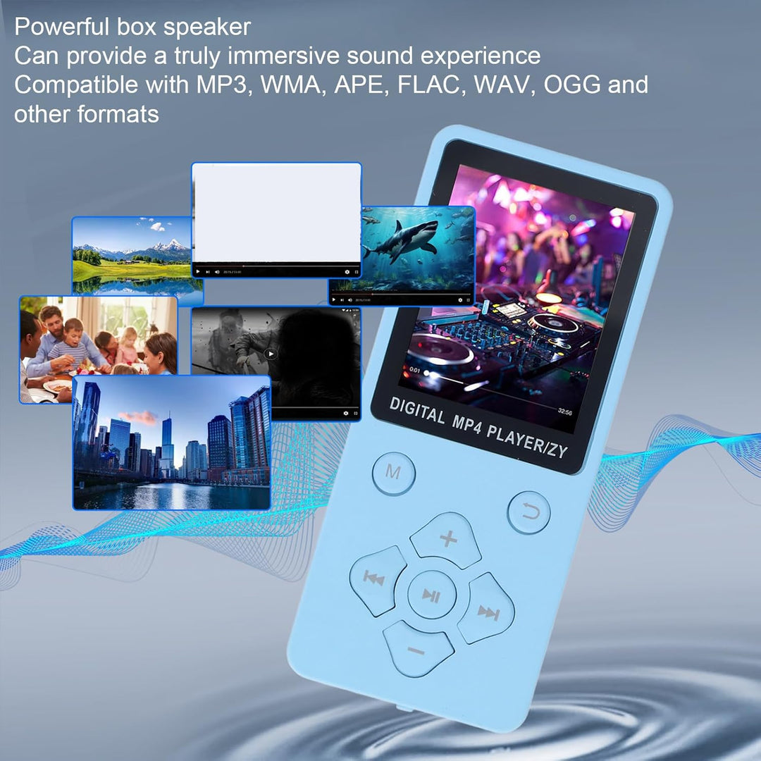MP3-Player mit Bluetooth, HiFi-Sound, 1,8-Zoll-Bildschirm, Tragbarer Musik-Player, Digitaler Audio-P