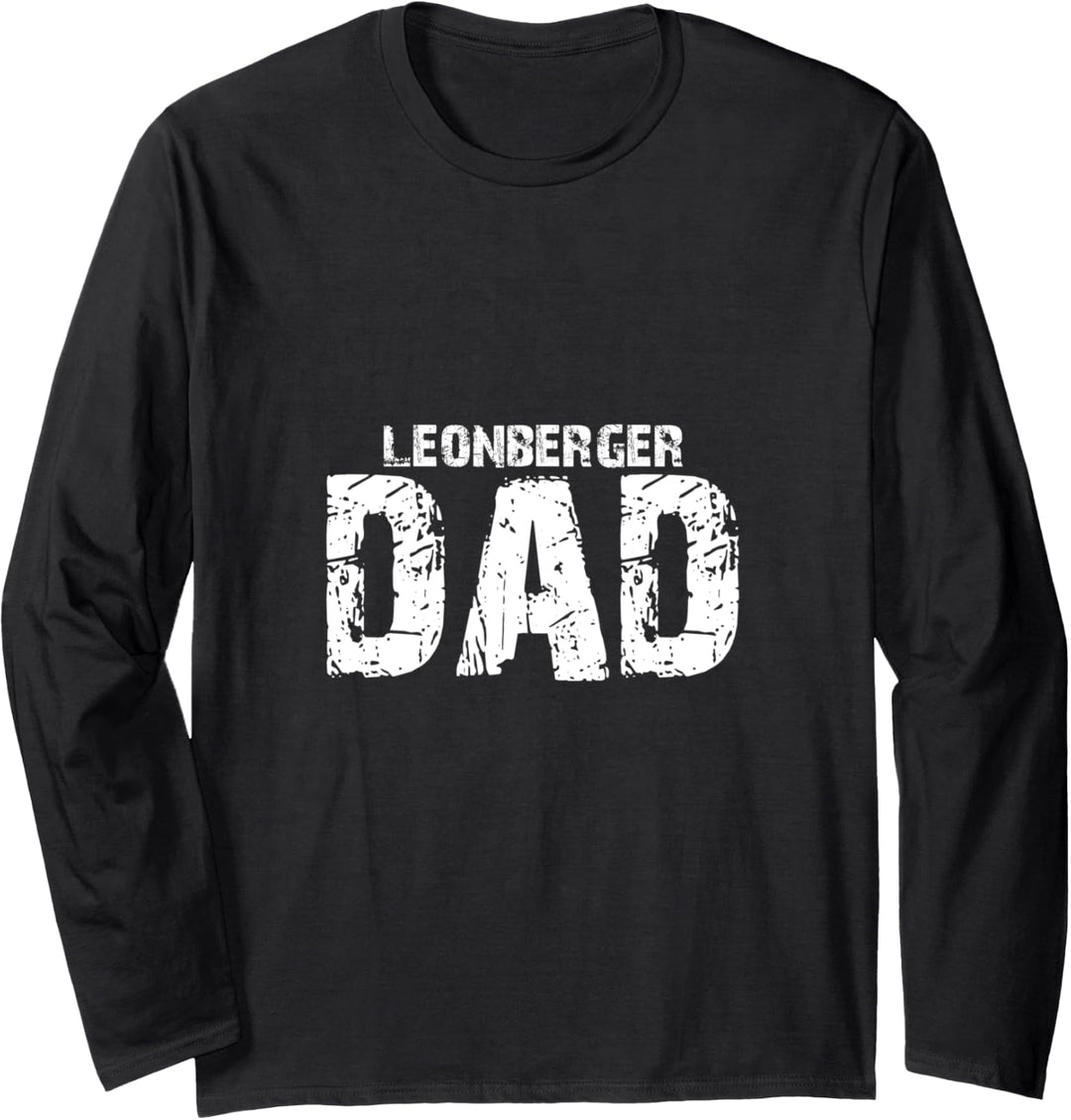 Leonberger Dad Papa Vintage Hund Hunde Pfote Pfoten Langarmshirt