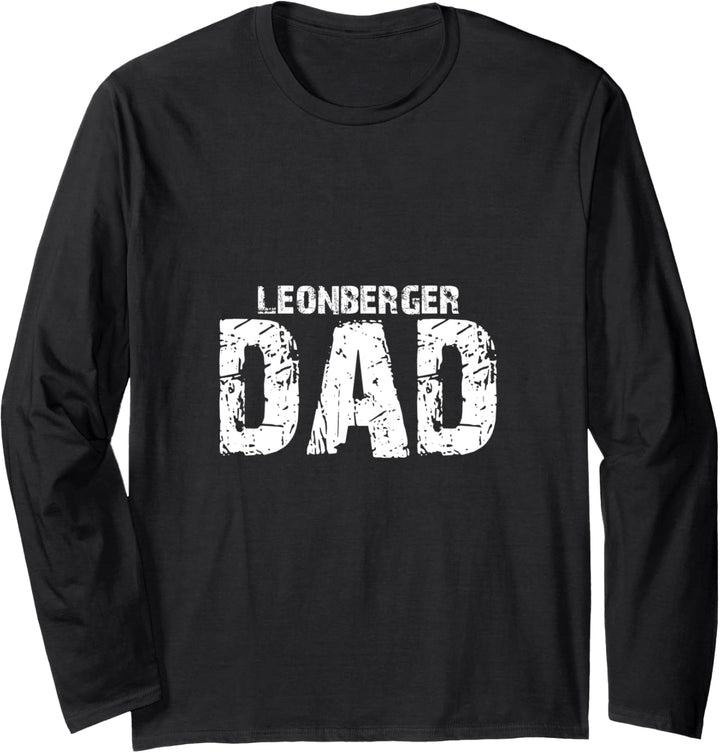 Leonberger Dad Papa Vintage Hund Hunde Pfote Pfoten Langarmshirt
