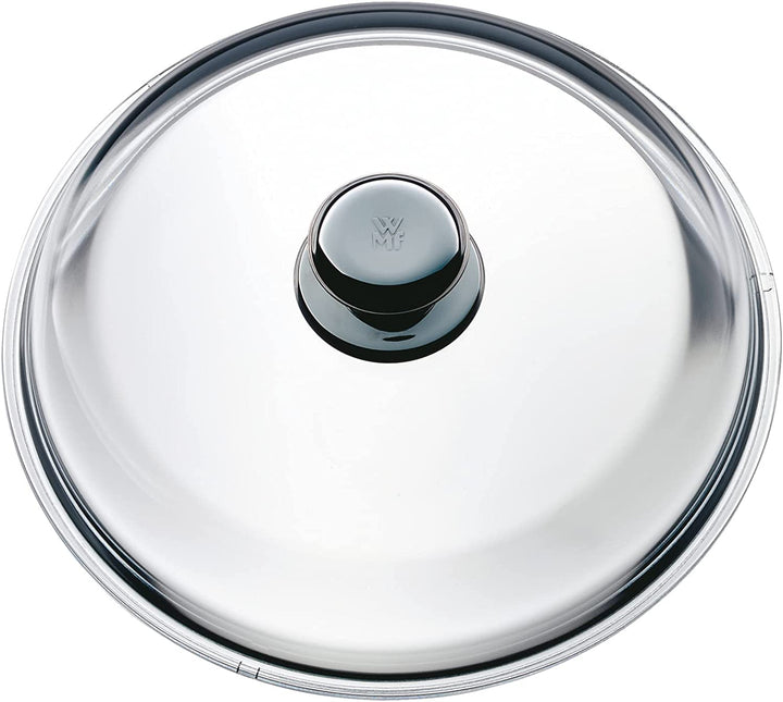 WMF Glas-Pfannendeckel 24 cm, Deckel für 24er Pfannen, Deckel mit Metallknauf, hitzebeständiges Glas