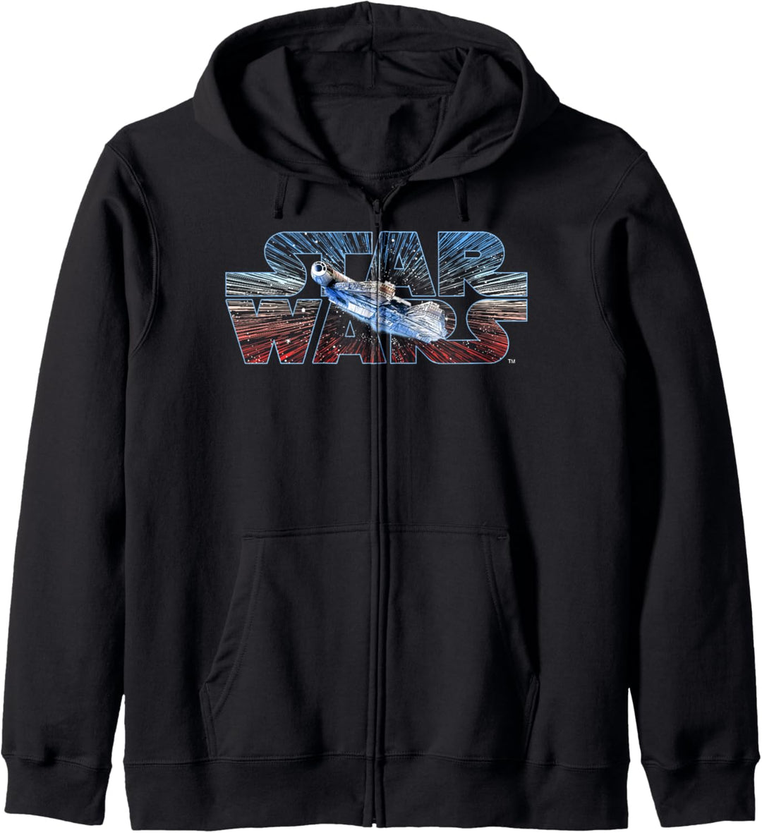 Star Wars Last Jedi Falcon Lightspeed Logo Kapuzenjacke