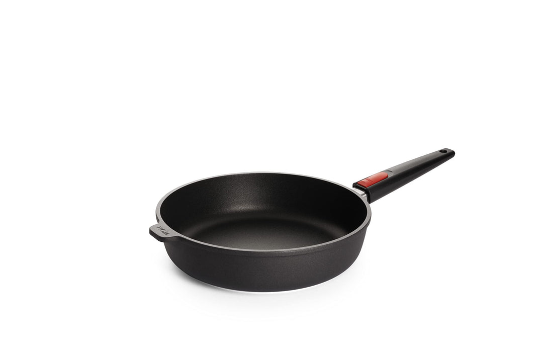 Woll Nowo Titanium Hochrandpfanne, Ø 28 cm, 7 cm hoch, mit abnehmbarem Stiel - Geeignet für Ceran, G