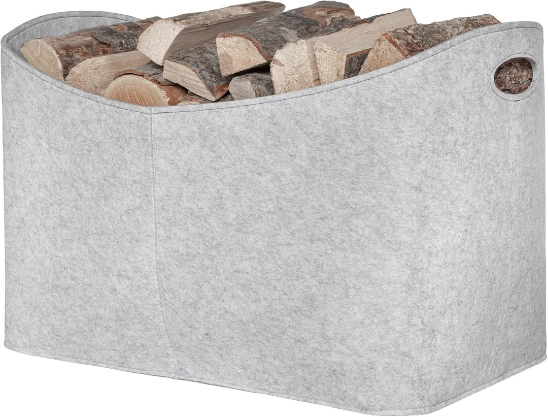 Rubberneck Kaminholztasche Gross 3XL - Filz Aufbewahrungtasche für Kaminholz, Zeitungen - Masse 63 x