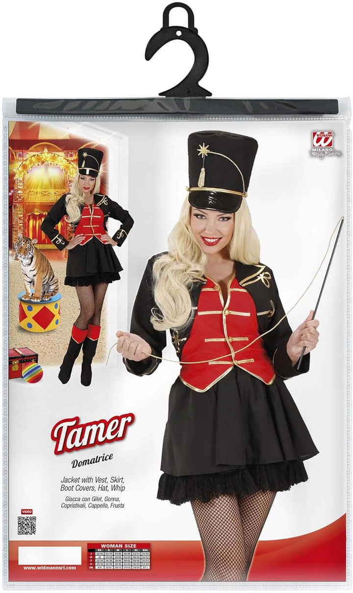 "TAMER GIRL" (jacket with vest, skirt, boot covers, hat, whip) - (S), S
