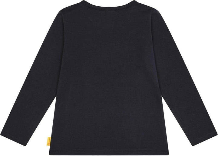 Steiff Unisex Kinder T Langarm Teddykopf mit Squeezer Shirt, Steiff Navy