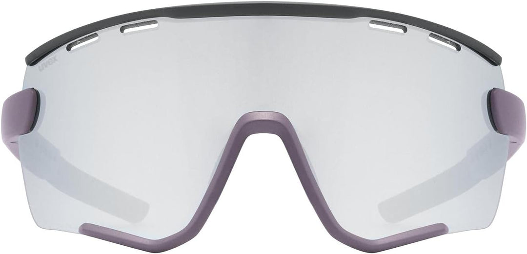 uvex Unisex Sportstyle 236 S Set Sportbrille (1er Pack) Einheitsgrösse plum black mat/silver, Einhei