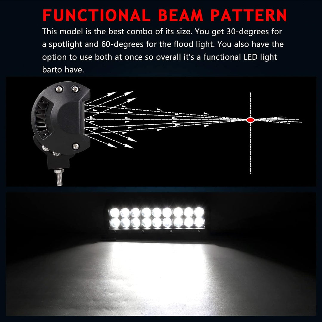 Willpower 23 cm 54W Spot LED-Arbeitsleuchte Bar SUV 4WD Fahren Nebelscheinwerfer 9 inch 54W Spot, 9