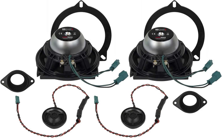 MB Quart QMB100C - 10 cm Komponenten-Lautsprecher mit 120 Watt (RMS: 60 Watt) für BMW E/F/G