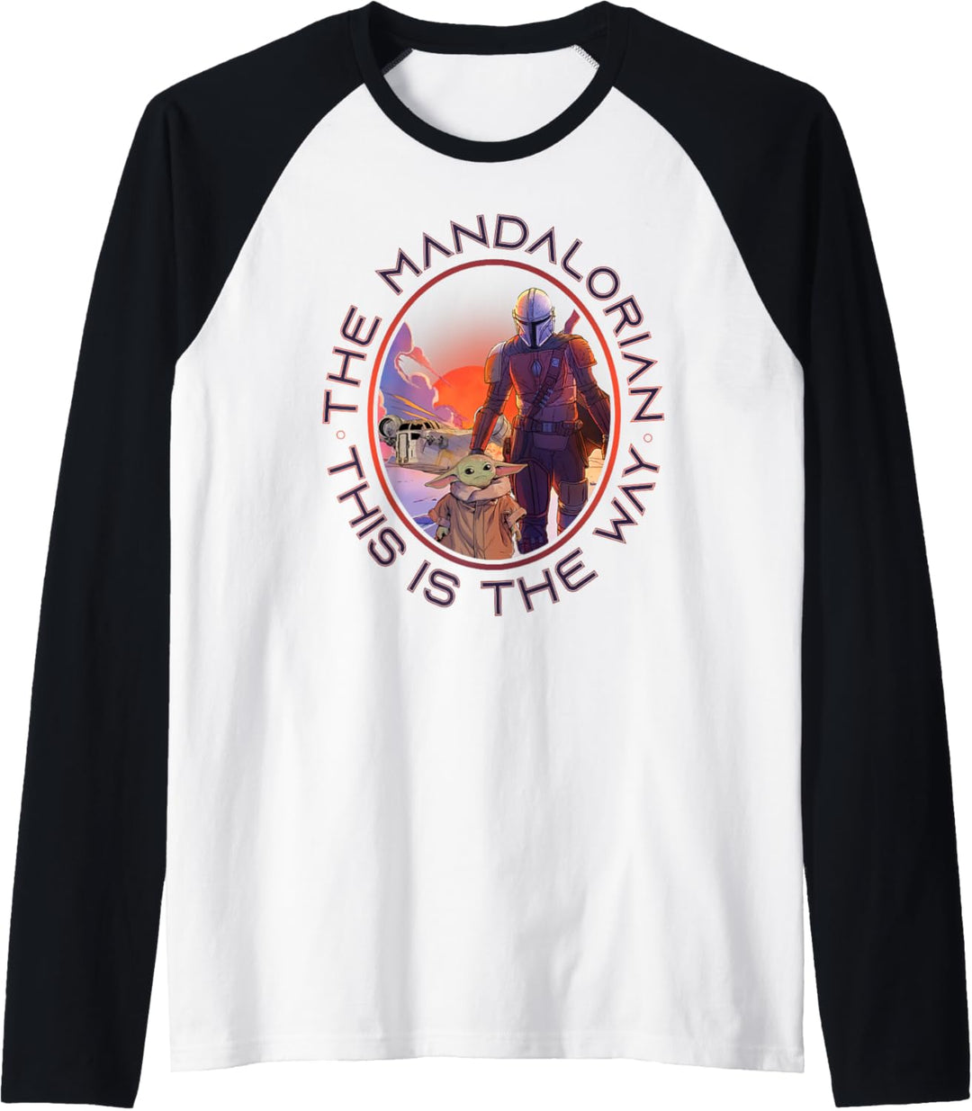 Star Wars Mandalorian The Child & Mando Cameo Raglan