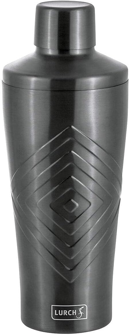 LURCH Cocktail Shaker 600ml 3tlg mit integriertem Sieb Smokey Grey