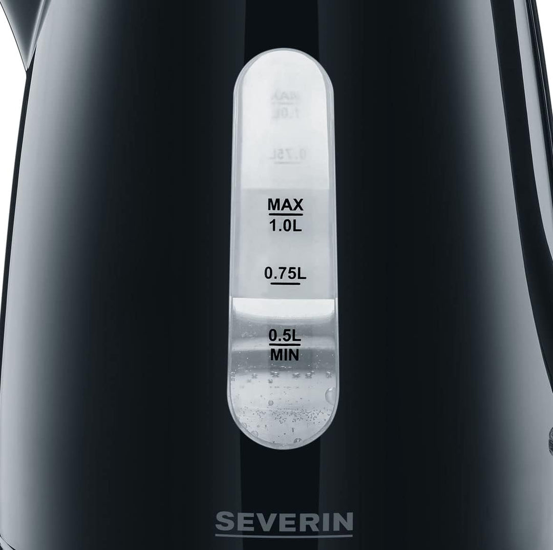 SEVERIN Wasserkocher 1,0 L, leistungsstarker und kompakter Wasserkocher in hochwertigem Design, elek