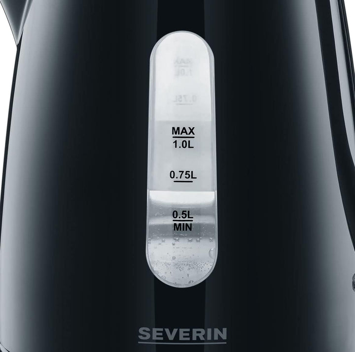 SEVERIN Wasserkocher 1,0 L, leistungsstarker und kompakter Wasserkocher in hochwertigem Design, elek