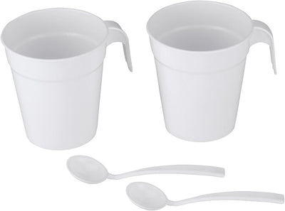 PEARL Reisewasserkocher klein: Reise-Wasserkocher mit 2 Bechern, 110/230 Volt, 650 Watt, 500 ml (Min