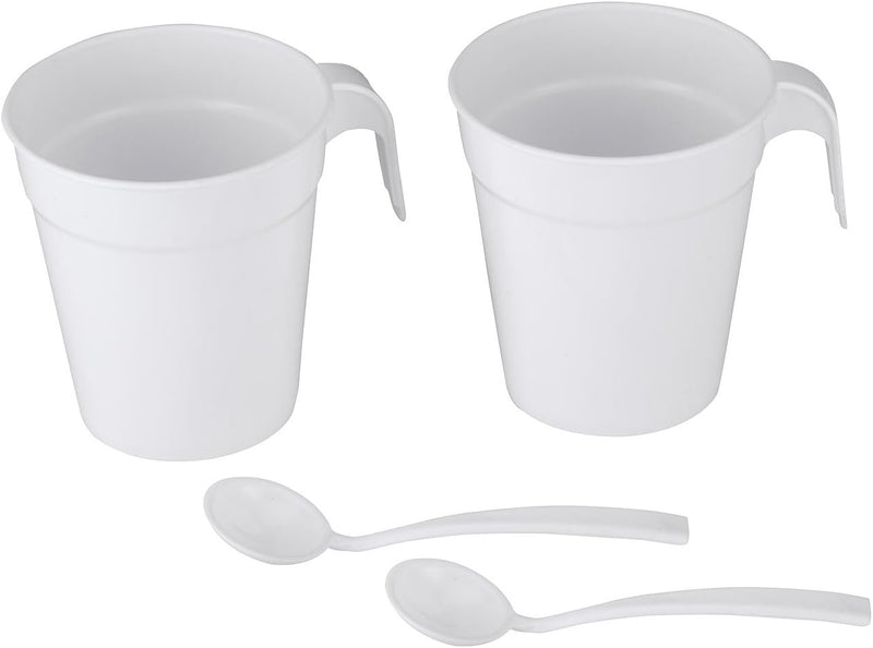 PEARL Reisewasserkocher klein: Reise-Wasserkocher mit 2 Bechern, 110/230 Volt, 650 Watt, 500 ml (Min