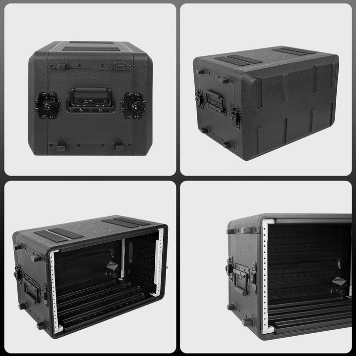 6u Cases Leichtes 11”Tiefe 19“-Rackmount-Fluggehäuse Auch Verstärker, Audio, Djs, Mixer, Die Die Sto