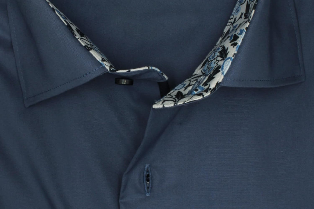 ETERNA Hemd Langarm | Comfort Fit | Bügelfrei, Knitterfrei | 100 % Baumwolle 41 Blau-(17), 41 Blau-(