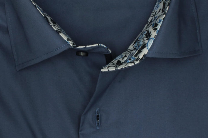 ETERNA Hemd Langarm | Comfort Fit | Bügelfrei, Knitterfrei | 100 % Baumwolle 41 Blau-(17), 41 Blau-(