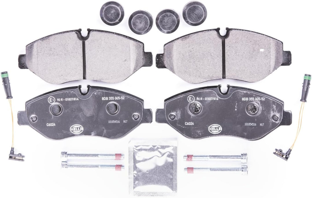 HELLA PAGID 8DB 355 005-521 Bremsbelagsatz - C6024 - Dicke/Stärke: 20.9mm - Bremssystem: Brembo PF 2