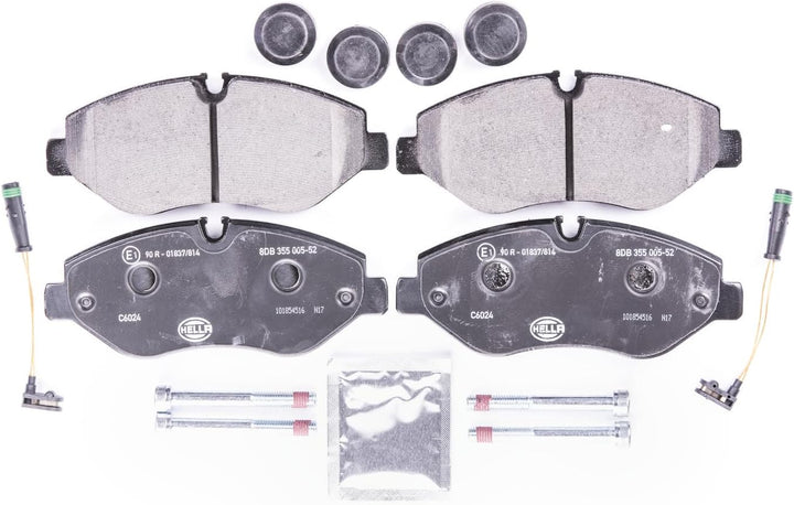 HELLA PAGID 8DB 355 005-521 Bremsbelagsatz - C6024 - Dicke/Stärke: 20.9mm - Bremssystem: Brembo PF 2