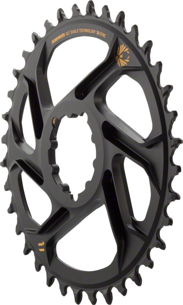 Sram X-Sync 36T Kettenblatt, für Eagle-Kette, direkte Anbringung, Aluminium, Kettenblatt, 12-Fach, S