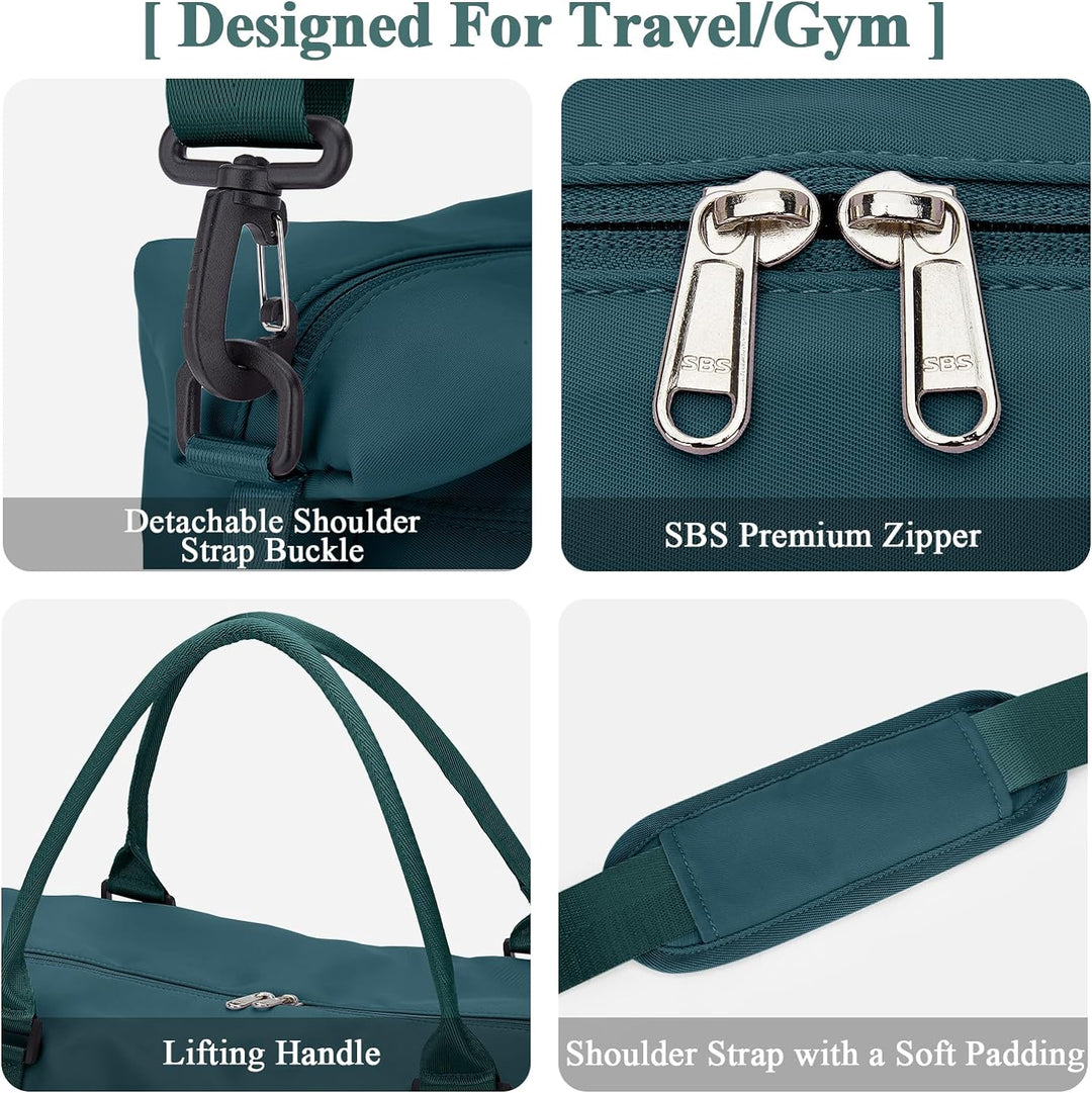 Reisetasche Damen Handgepäck Tasche Sporttasche Weekender Bag Schwimmtasche Wasserdicht Travel Bag D