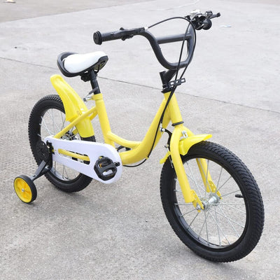 Futchoy 16 Zoll Kinderfahrrad, Kinderfahrrad mit Abnehmbaren Stützrädern, Tretfahrrad für Jungen und