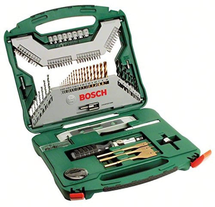 Bosch Accessories Bosch 100tlg. X-Line Titanium-Bohrer- und Schrauber Set (Holz, Stein und Metall, Z