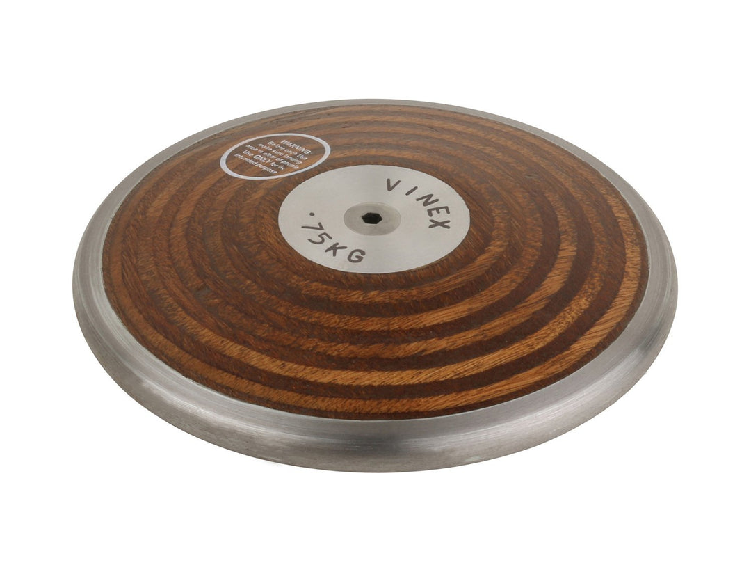 Vinex Diskuswerfen - Wurfdiskus Holz für Wettkampf und Training - 0,75 kg - 1,00 kg - 1,50 kg - 1,75