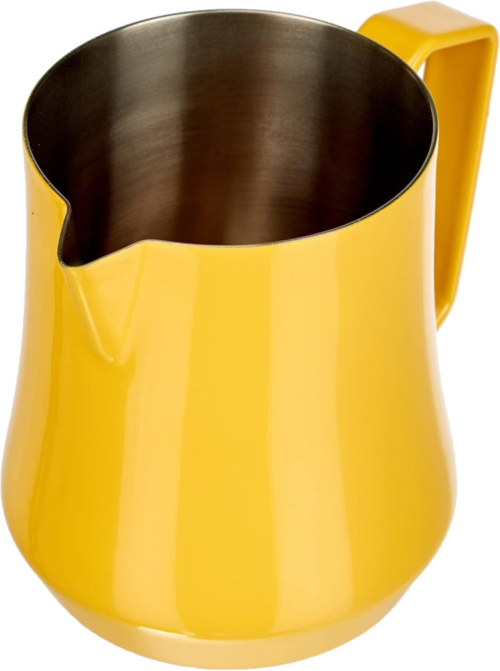 Motta 8007986042507 4250 Milchkännchen Tulip aus gelb beschichtetem Edelstahl 500 ml, Legierter Stah
