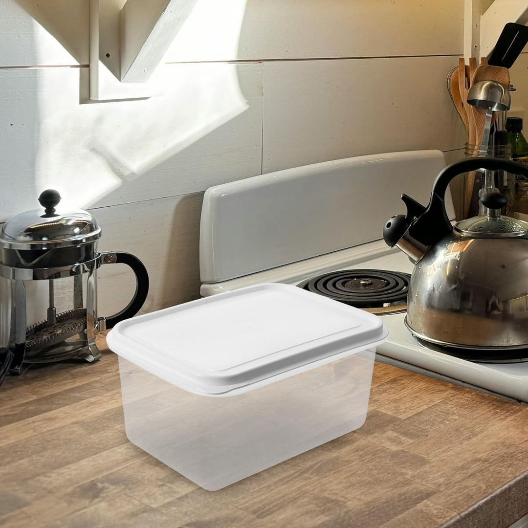 BESTYASH Gärbox Für 1 Kg Brotteig Mit Deckel Transparente Teigwanne Aus Bpa-Freiem Kunststoff 10.6"X