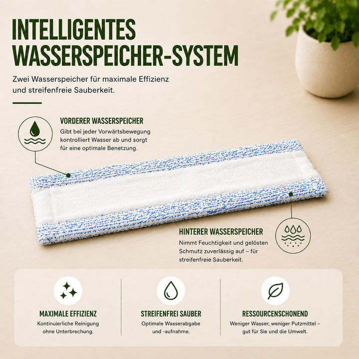 FSProdukte Bodentuch BLAUEXTREM, hochwertige Microfasern, 42 Zentimeter, kompatibel mit Hara Leifhei