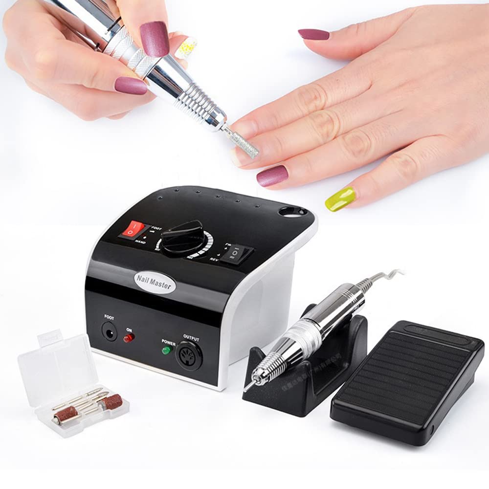Elektrische Nagelfräser - Nagelfeile Pediküreset Maniküre Set 3500 U/min Einstellbarer Geschwindigke