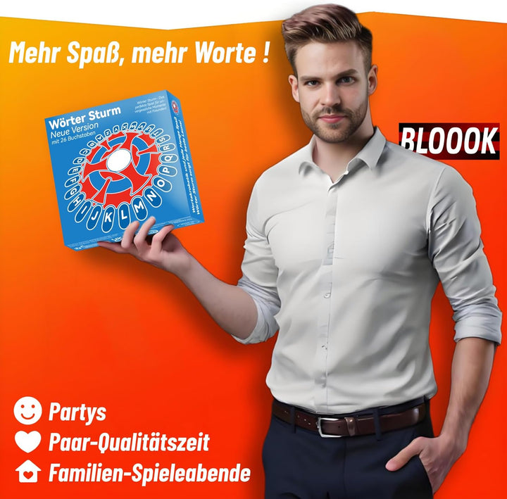 Wörter Sturm Spiel,Brettspiele,Wörterspiel Erwachsene Kinder,Gesellschaftsspiele,Spiel des Jahres,Fa