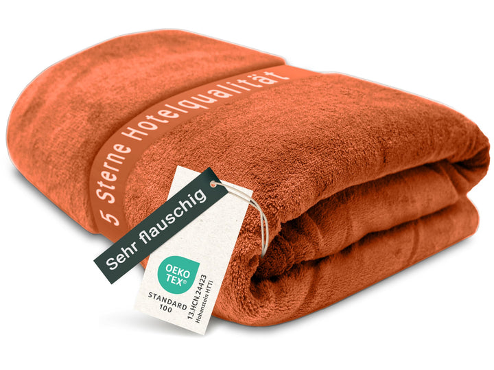 ZOLLNER Kuscheldecke 100% Polyester, 220x240 cm, Terracotta 220 x 240 cm Terracotta, 220 x 240 cm Te