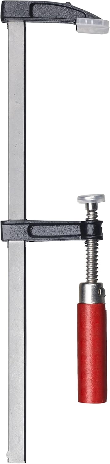 kwb Schraub-Zwinge mit Holzgriff 120x300, Spann-Weite 300 mm, Spanntiefe 120 mm, Spannbacken aus Zin